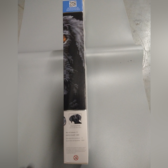 Diamond Dotz Diamond DotzSE Dog Blackie Round Facet Partial Coverage Craft Kit - Picture 9 of 13